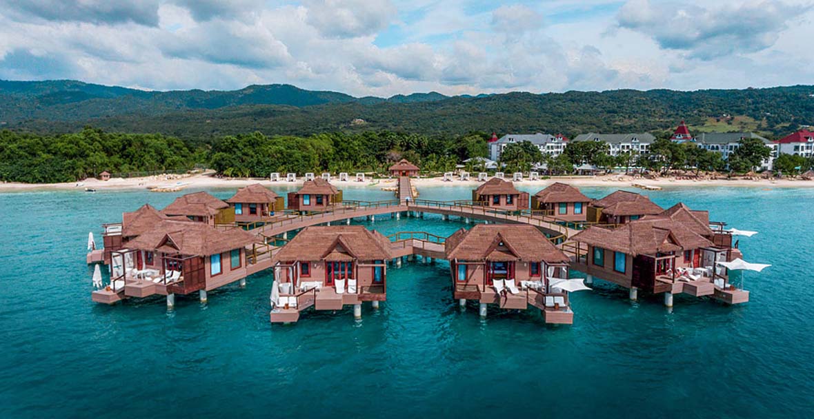 Overwater Bungalow Honeymoon Sandals Over Water Jamaica Vacation Rentals