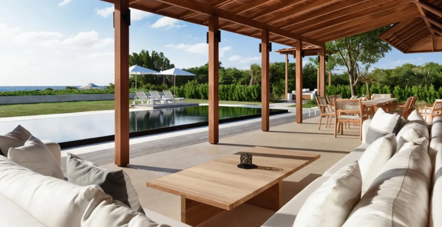 Beach Sala – 5BR Villa  Amanyara Vacation Villa - Turks & Caicos
