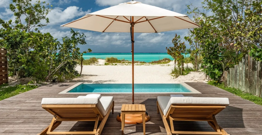 Beachfront Suite Parrot Cay Vacation Villa - Turks & Caicos