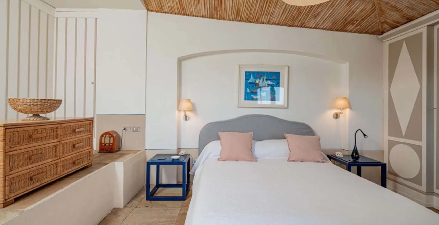 Master bedroom with sea views and direct terrace access