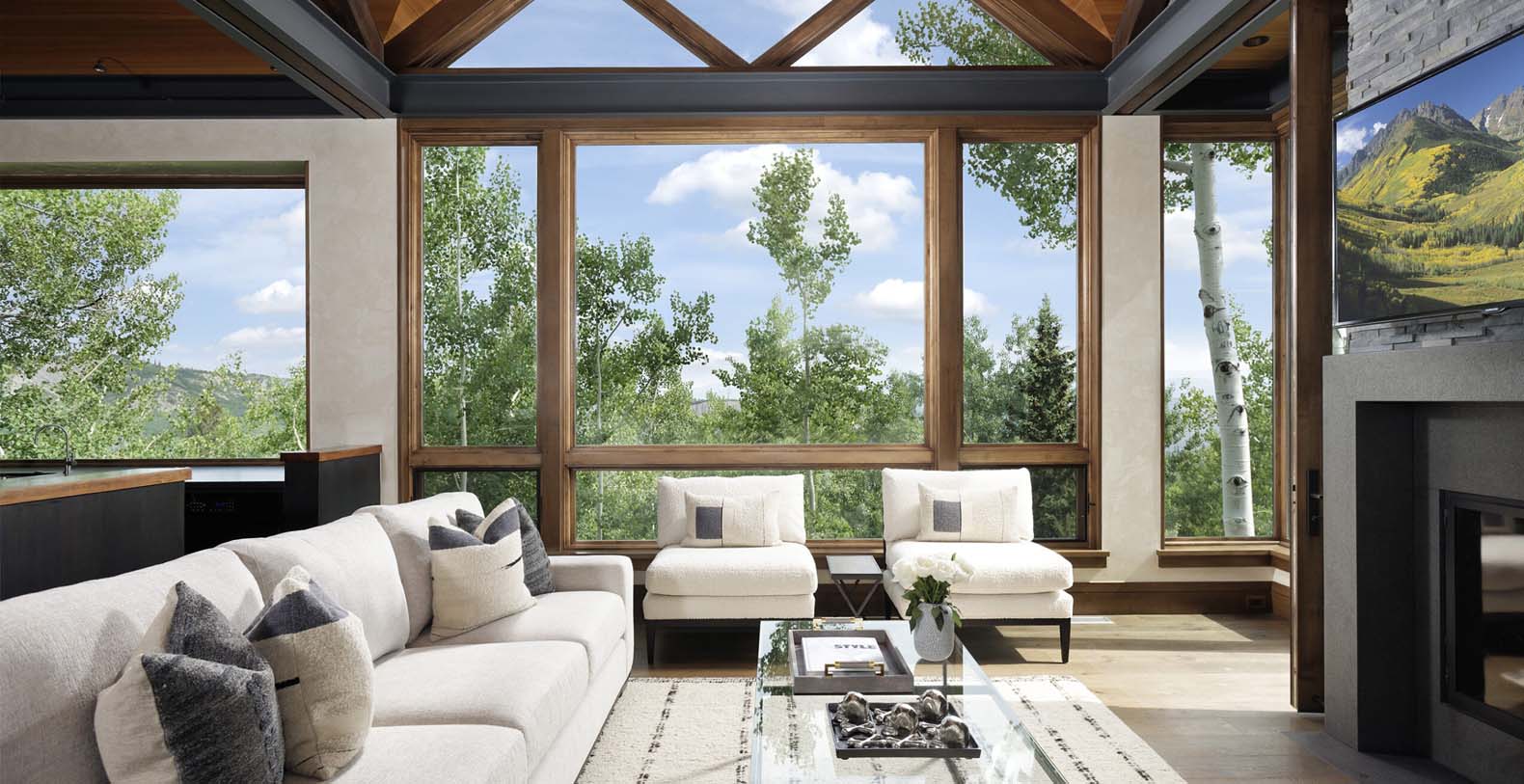 Forest Lane Contemporary Colorado Vacation Villa - Snowmass