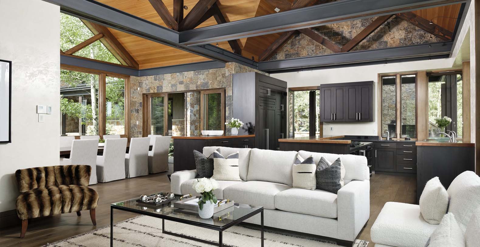Forest Lane Contemporary Colorado Vacation Villa - Snowmass