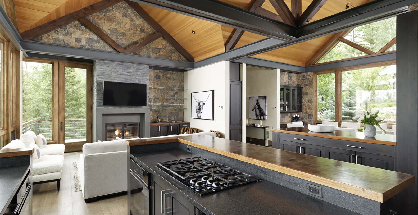 Forest Lane Contemporary Colorado Vacation Villa - Snowmass