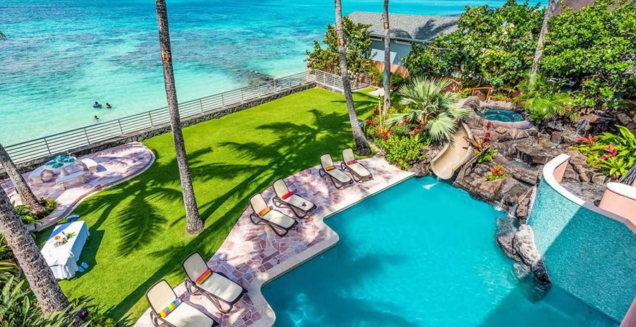 Royal Hawaiian Beachfront Estate Hawaii Vacation Villa - Oahu